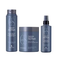 LENDAN Zestaw do włosów zniszczonych Szampon + Maska + Spray DEEP REPAIR 300+200+500