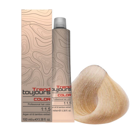 TREND TOUJOURS Farba do włosów - Ultra Light Ash Blonde Plus/Ultra Jasny Popielaty Blond Plus - 12.01 - 100ml