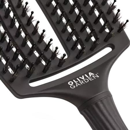 OLIVIA GARDEN Szczotka do rozczesywania włosów Finger Brush L - Full Black