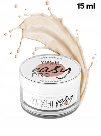 YOSHI Żel budujący Easy PRO - Cover Natural - 15ml - MAŁY
