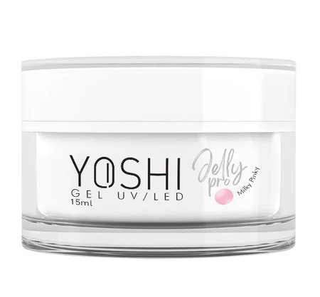 YOSHI Żel budujący do paznokci Jelly PRO - Milky Pinky - 15ml - MAŁY