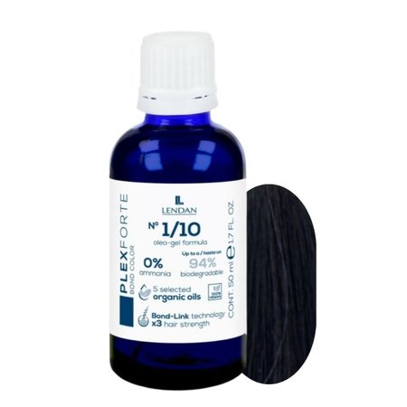 LENDAN Farba do włosów BOND COLOR Plex Forte 1/10 Niebiesko Czarny - 50ml