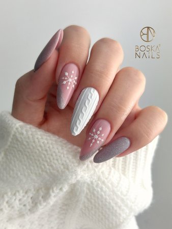 BOSKA NAILS Lakier hybrydowy Bflash Silver 372 - 6ml