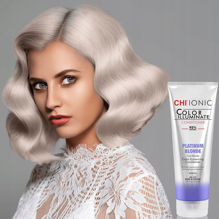 CHI IONIC Odżywka koloryzująca do włosów PLATINUM BLOND - 251ml