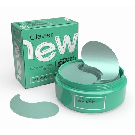CLAVIER Płatki po oczy odmładzające Super Anti-Aging - 60 sztuk