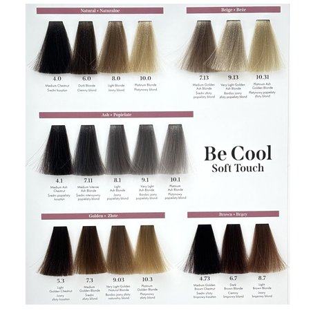 BIOELIXIRE Kwasowa farba do włosów Be Cool SOFT TOUCH - 4.73 Średni złoty brązowy kasztan / Medium Golden Brown Chestnut - 60ml