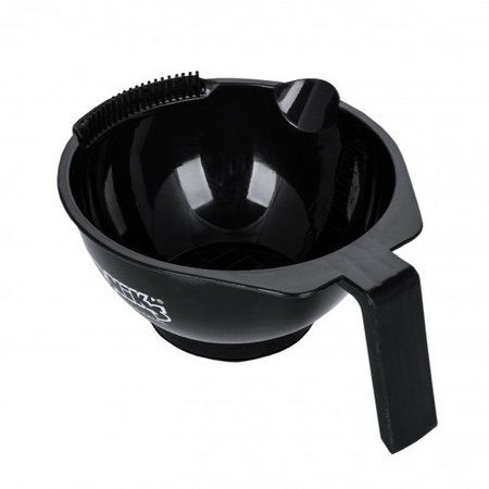 PONIK'S Miseczka do mieszania farb z grzebykiem Czarna 450ml