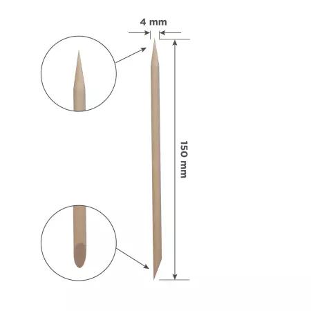 STALEKS  Patyczki do manicure drewniane EXPERT 150 mm - 100 sztuk - DOS-10/100
