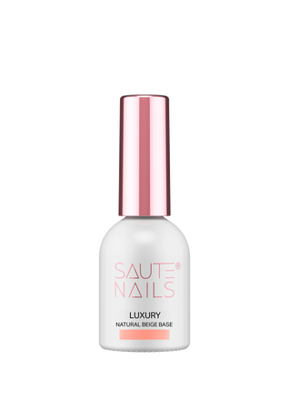 SAUTE NAILS Baza hybrydowa do paznokci Luxury NATURAL BEIGE BASE - 8ml