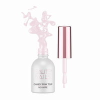 SAUTE NAILS Top hybrydowy CANDY PINK No Wipe - 8ml