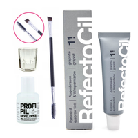 REFECTOCIL Henna żelowa GRAFITOWA 1.1 + Woda Kallos 3% + Pędzelek + Kieliszek