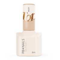 PB NAILS Top hybrydowy mleczny MILKY - 8ml