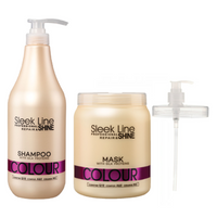 STAPIZ Zestaw do włosów farbowanych COLOUR - 2x1000ml + pompka