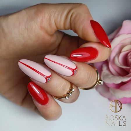 BOSKA NAILS Lakier hybrydowy Sweet Red 329 - 6ml