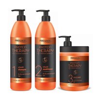CHANTAL PROSALON Zestaw do włosów zniszczonych PROTEIN THERAPY - 3x1000g