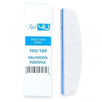 NAIL4U Pilnik do paznokci MINI Podofile ŁÓDKA HALFMOON 100/180 - 1 sztuka