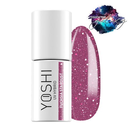 YOSHI Lakier hybrydowy Fuchsia Stardust 6ml - 524