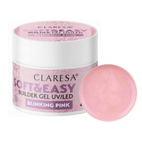 CLARESA Żel budujący do paznokci Soft&Easy BLINKING PINK - 45g