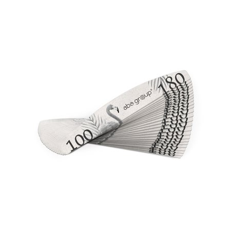 ABA GROUP Pilnik do paznokci ŁÓDKA 100/180 Standard - 100 sztuk (4 opakowania)