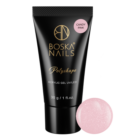 BOSKA NAILS Akrylożel do paznokci Polyshape - CANDY PINK - 30g