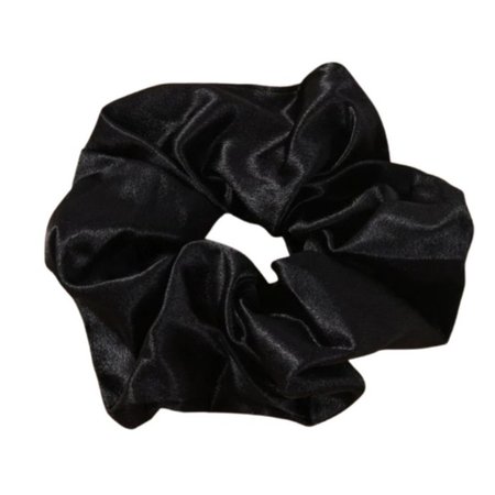 SISTER YOUNG Satynowa gumka do włosów LILU - BLACK/CZARNA
