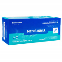 MEDISTERILL Torebki do sterylizacji 57x130 mm - 200 sztuk