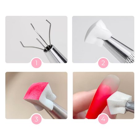 CLAVIER Zestaw do ombre Blendie Bestie Set - Chwytak + Gąbki ombre