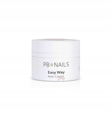 PB NAILS Żel budujący Easy Way - Real Cream Glossy - 50g - DUŻY