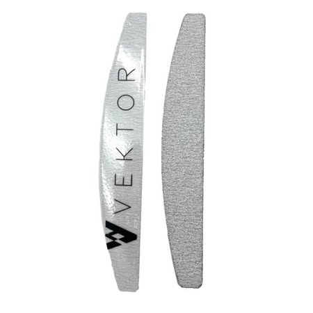 VEKTOR Pilnik do paznokci ŁÓDKA - SLIM 100/180 - SLIM - 1 sztuka - CZERWONY