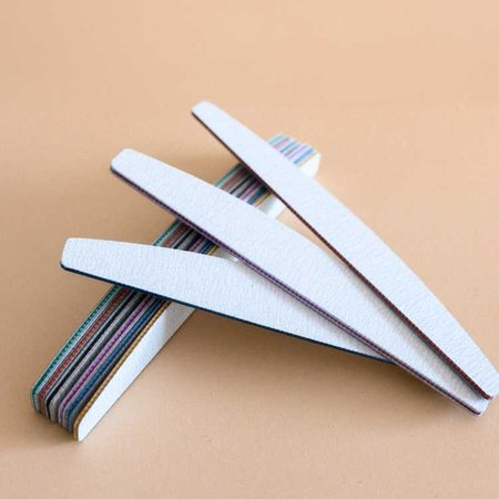 VEKTOR Pilnik do paznokci ŁÓDKA - SLIM 100/180 - SLIM - 1 sztuka - CZERWONY