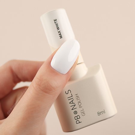 PB NAILS Lakier hybrydowy - MAX WHITE - 8ml