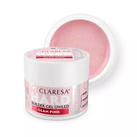 CLARESA Żel budujący do paznokci HARD&EASY - GLAM PINK - 45g - ŚREDNI