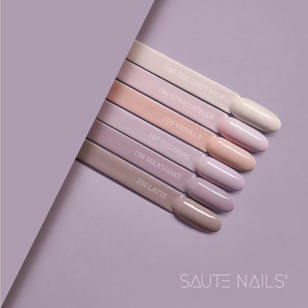 SAUTE NAILS Lakier Hybrydowy S198 MILKSHAKE - 8ml