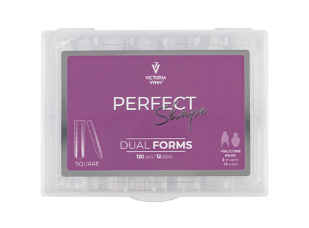 VICTORIA VYNN Dual formy do paznokci PERFECT SHAPE Square Kwadrat - 120 sztuk