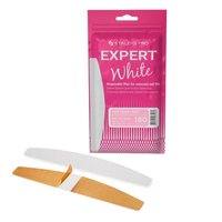 STALEKS Wymienne pilniki białe na bazie miękkiej do pilnika ŁÓDKA Półksiężyc EXPERT 40 #180 -  30 sztuk - DFE-40-180w
