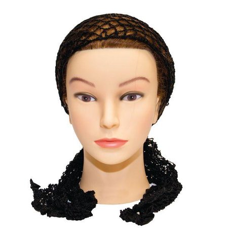 XHAIR Siatka do włosów elastyczna na wałki CZARNA - XH170012