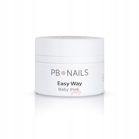 PB NAILS Żel budujący Easy Way - Baby Pink Glossy - 15g