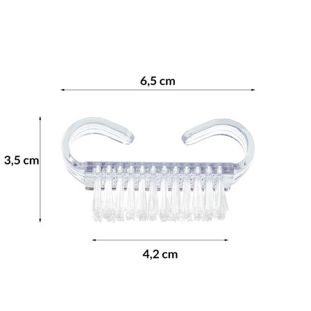 Szczoteczka do paznokci MANICURE MINI - Bezbarwna