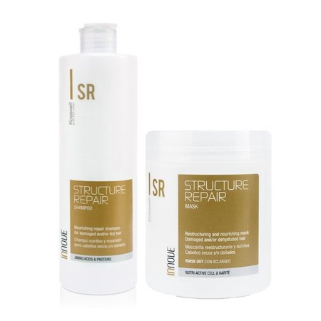 KOSSWELL Zestaw Szampon Maska do włosów zniszczonych STRUCTURE REPAIR - 2x500ml