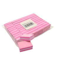 NAIL4U Bloczki polerskie małe Różowe jednorazowe 100/180 - 50 sztuk