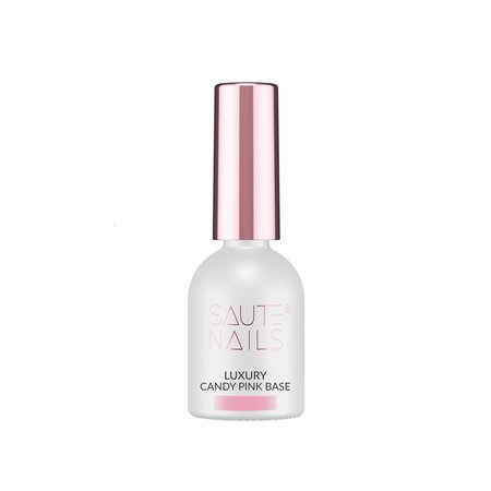 SAUTE NAILS Baza hybrydowa do paznokci Luxury CANDY PINK BASE - 8ml