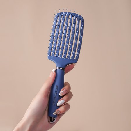 SISTER YOUNG Szczotka do rozczesywania włosów OVIA BLUE NV - BLU4002 NV