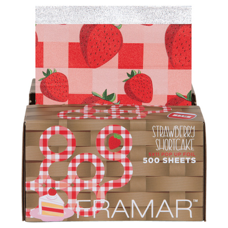 FRAMAR Folia aluminiowa w paskach STRAWBERRY SHORTCAKE - 500szt.