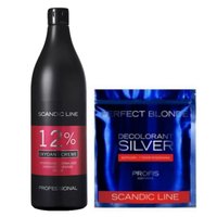 Zestaw SCANDIC Rozjaśniacz do włosów 500g + Utleniacz Oxydant 12% - 1000ml