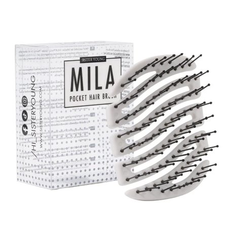 SISTER YOUNG Szczotka do rozczesywania włosów MILA - WHITE/BIAŁA - WHT4012 NV