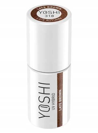 YOSHI Lakier hybrydowy Late Brown 6ml – 318