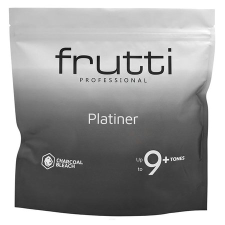 FRUTTI Rozjaśniacz bezpyłowy do włosów z węglem bambusowym PLATINER 9+ - 500g