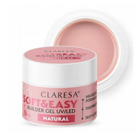 CLARESA Żel budujący do paznokci Soft&Easy NATURAL - 12g