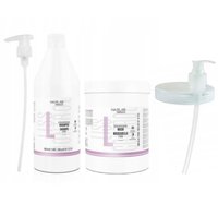 SALERM HAIRLAB Zestaw Szampon + Maska wygładzający włosy LISS CONTROL STRAIGHTENING - 1200ml +1000ml