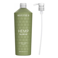 SELECTIVE Szampon do włosów zniszczonych HEMP SUBLIME - 1000ml + POMPKA